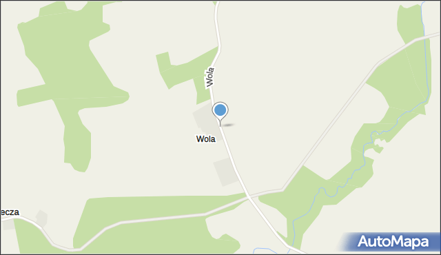 Wola gmina Budry, Wola, mapa Wola gmina Budry