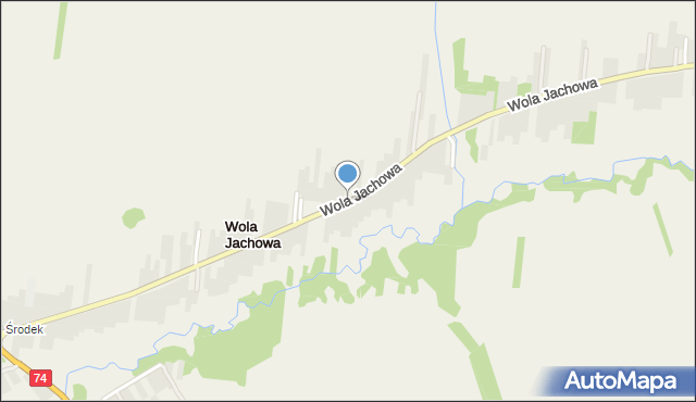 Wola Jachowa, Wola Jachowa, mapa Wola Jachowa