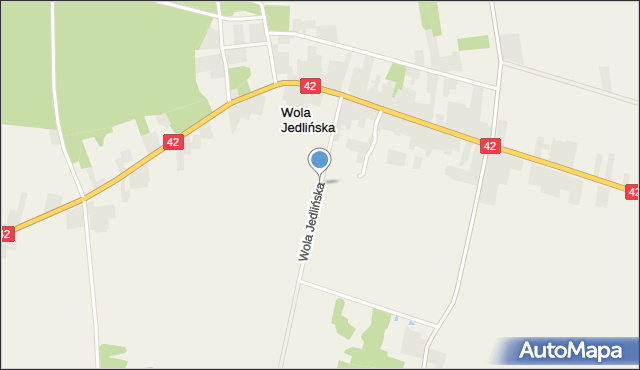 Wola Jedlińska, Wola Jedlińska, mapa Wola Jedlińska
