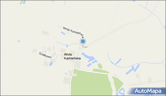 Wola Kamieńska, Wola Kamieńska, mapa Wola Kamieńska