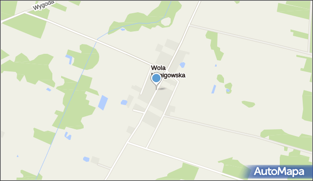 Wola Kanigowska, Wola Kanigowska, mapa Wola Kanigowska