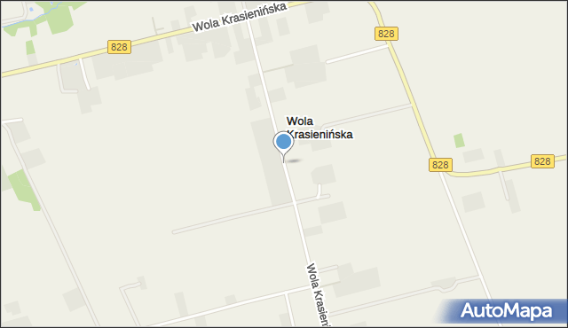 Wola Krasienińska, Wola Krasienińska, mapa Wola Krasienińska