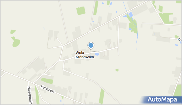 Wola Krobowska, Wola Krobowska, mapa Wola Krobowska