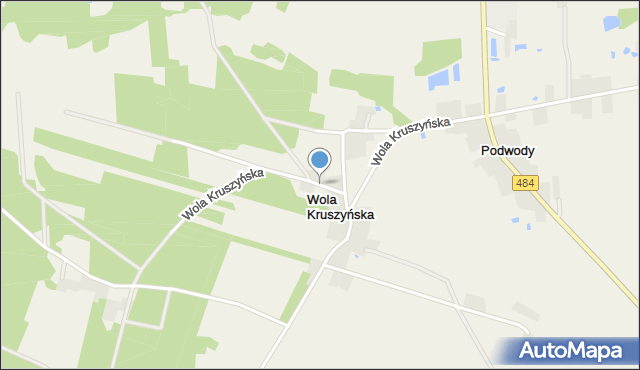 Wola Kruszyńska, Wola Kruszyńska, mapa Wola Kruszyńska