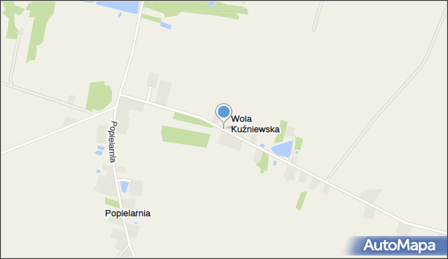 Wola Kuźniewska, Wola Kuźniewska, mapa Wola Kuźniewska