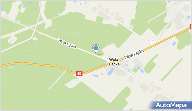 Wola Łącka, Wola Łącka, mapa Wola Łącka