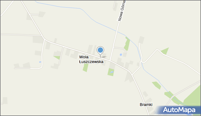 Wola Łuszczewska, Wola Łuszczewska, mapa Wola Łuszczewska