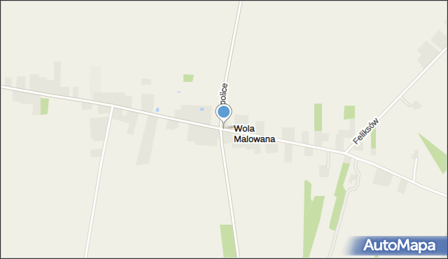 Wola Malowana, Wola Malowana, mapa Wola Malowana
