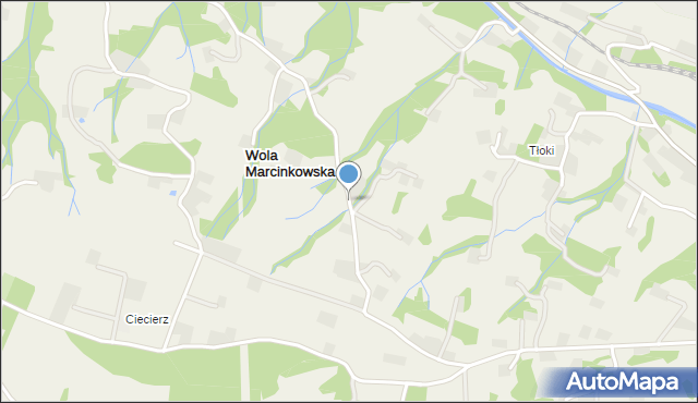 Wola Marcinkowska, Wola Marcinkowska, mapa Wola Marcinkowska