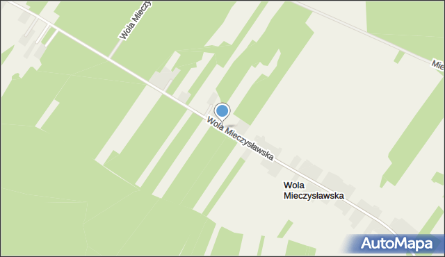 Wola Mieczysławska, Wola Mieczysławska, mapa Wola Mieczysławska