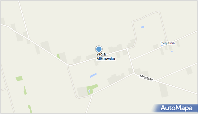 Wola Miłkowska, Wola Miłkowska, mapa Wola Miłkowska