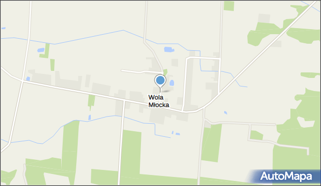 Wola Młocka, Wola Młocka, mapa Wola Młocka