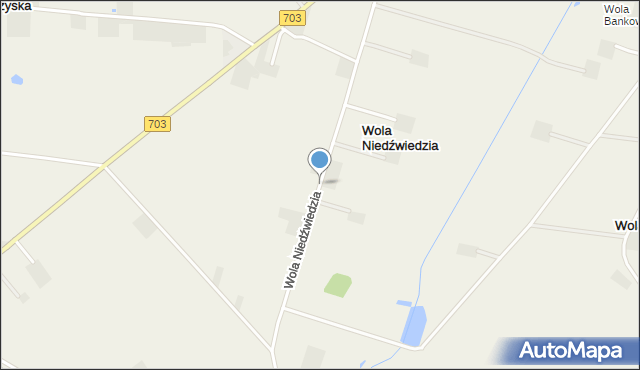 Wola Niedźwiedzia, Wola Niedźwiedzia, mapa Wola Niedźwiedzia