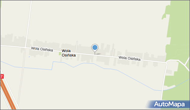 Wola Osińska, Wola Osińska, mapa Wola Osińska