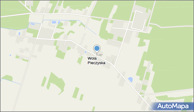 Wola Pieczyska, Wola Pieczyska, mapa Wola Pieczyska