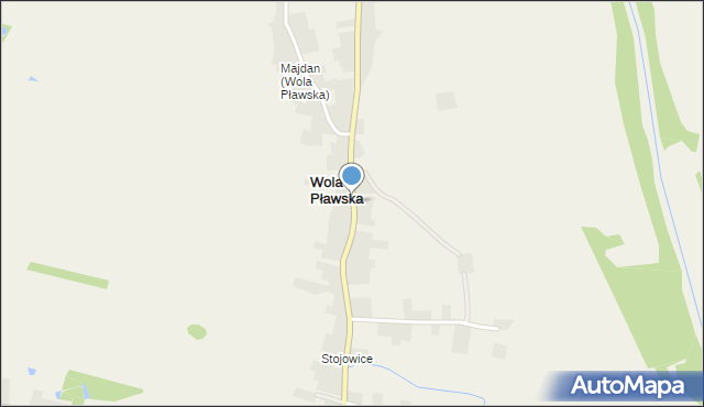 Wola Pławska, Wola Pławska, mapa Wola Pławska