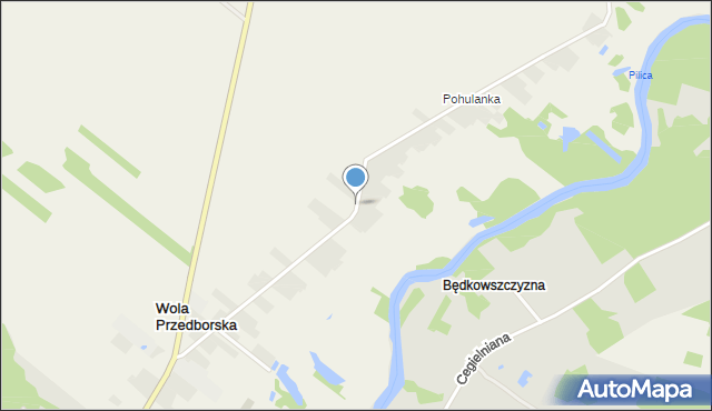 Wola Przedborska, Wola Przedborska, mapa Wola Przedborska
