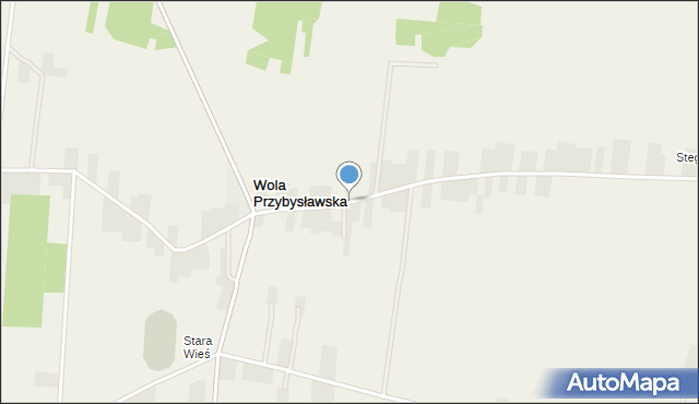 Wola Przybysławska, Wola Przybysławska, mapa Wola Przybysławska