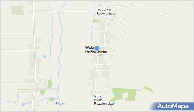 Wola Roźwienicka, Wola Roźwienicka, mapa Wola Roźwienicka