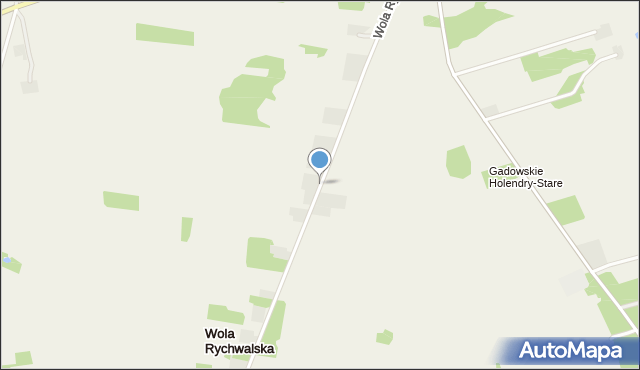 Wola Rychwalska, Wola Rychwalska, mapa Wola Rychwalska