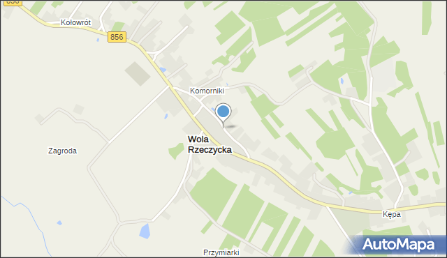 Wola Rzeczycka, Wola Rzeczycka, mapa Wola Rzeczycka