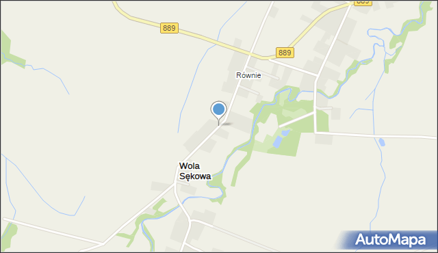 Wola Sękowa, Wola Sękowa, mapa Wola Sękowa