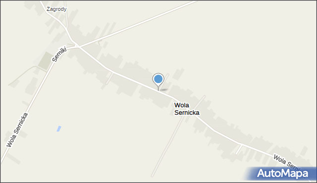 Wola Sernicka, Wola Sernicka, mapa Wola Sernicka