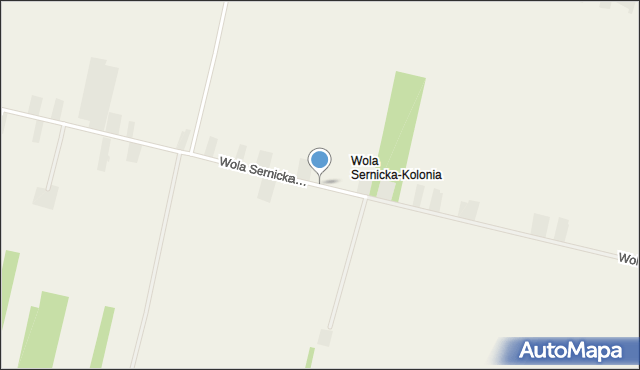 Wola Sernicka-Kolonia, Wola Sernicka-Kolonia, mapa Wola Sernicka-Kolonia