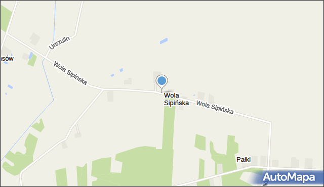 Wola Sipińska, Wola Sipińska, mapa Wola Sipińska