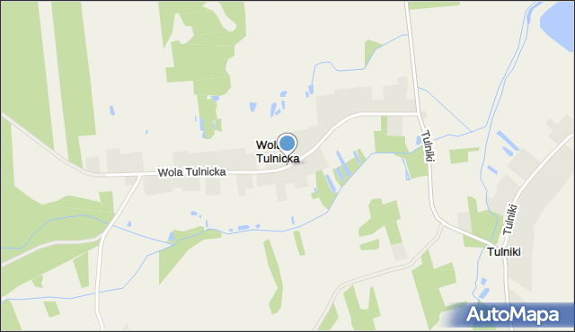 Wola Tulnicka, Wola Tulnicka, mapa Wola Tulnicka