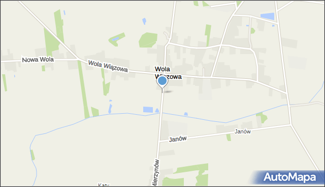 Wola Wiązowa, Wola Wiązowa, mapa Wola Wiązowa