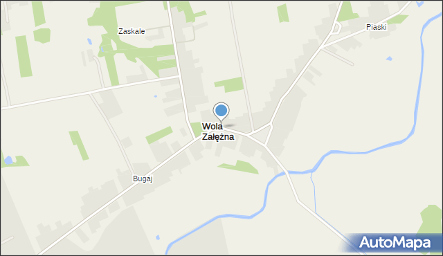 Wola Załężna, Wola Załężna, mapa Wola Załężna