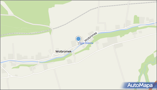 Wolbromek, Wolbromek, mapa Wolbromek