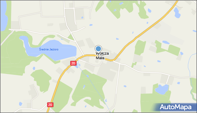 Wołcza Mała, Wołcza Mała, mapa Wołcza Mała