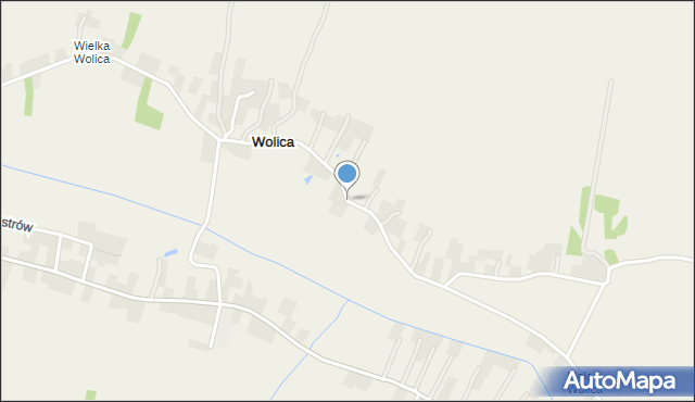 Wolica gmina Gać, Wolica, mapa Wolica gmina Gać