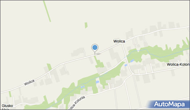 Wolica gmina Karczmiska, Wolica, mapa Wolica gmina Karczmiska