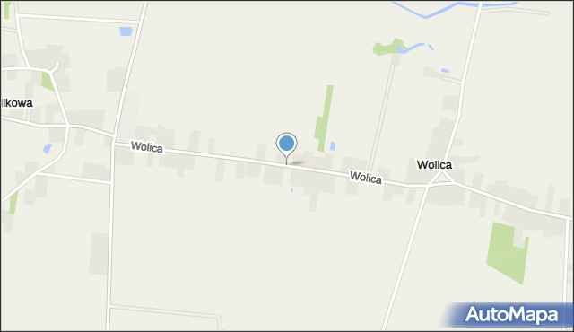 Wolica gmina Łubnice, Wolica, mapa Wolica gmina Łubnice