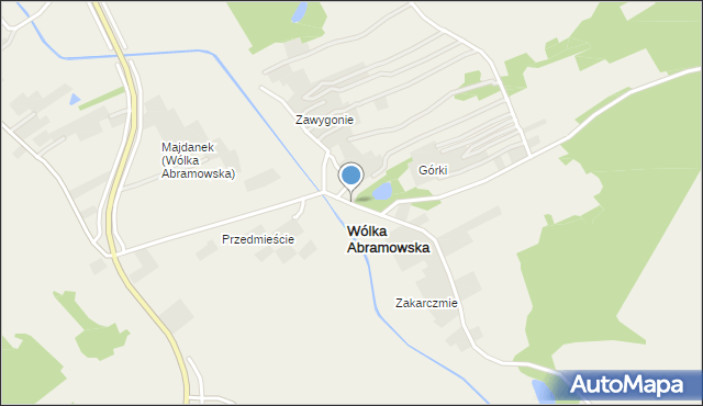 Wólka Abramowska, Wólka Abramowska, mapa Wólka Abramowska