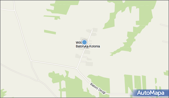 Wólka Batorska-Kolonia, Wólka Batorska-Kolonia, mapa Wólka Batorska-Kolonia