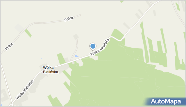 Wólka Bielińska, Wólka Bielińska, mapa Wólka Bielińska