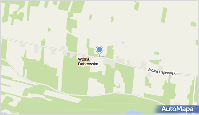 Wólka Dąbrowska, Wólka Dąbrowska, mapa Wólka Dąbrowska