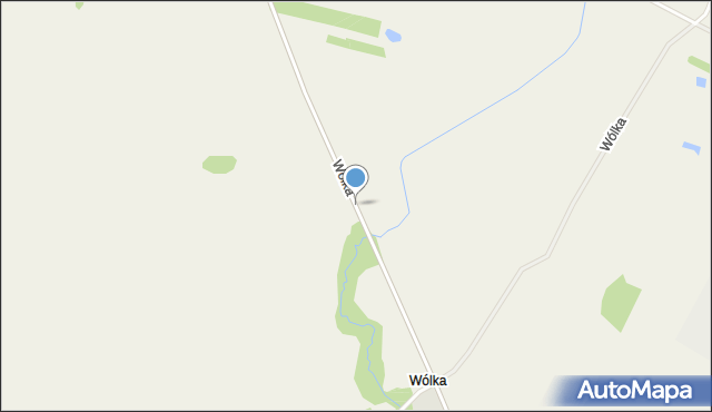 Wólka gmina Banie Mazurskie, Wólka, mapa Wólka gmina Banie Mazurskie