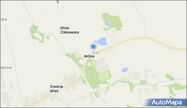 Wólka gmina Żółkiewka, Wólka, mapa Wólka gmina Żółkiewka