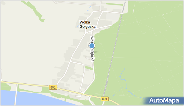 Wólka Gołębska, Wólka Gołębska, mapa Wólka Gołębska