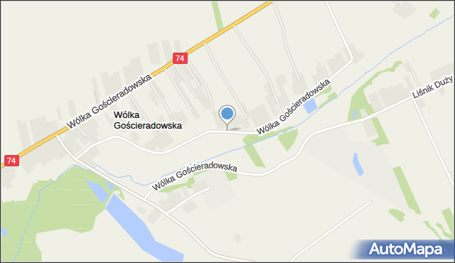 Wólka Gościeradowska, Wólka Gościeradowska, mapa Wólka Gościeradowska