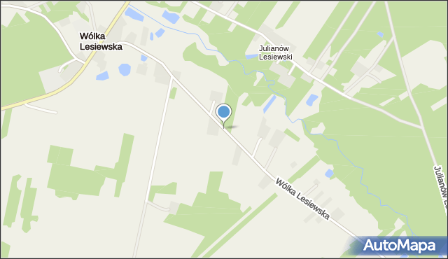 Wólka Lesiewska, Wólka Lesiewska, mapa Wólka Lesiewska