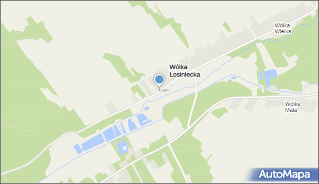 Wólka Łosiniecka, Wólka Łosiniecka, mapa Wólka Łosiniecka