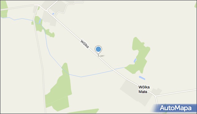 Wólka Mała gmina Wysokie Mazowieckie, Wólka Mała, mapa Wólka Mała gmina Wysokie Mazowieckie