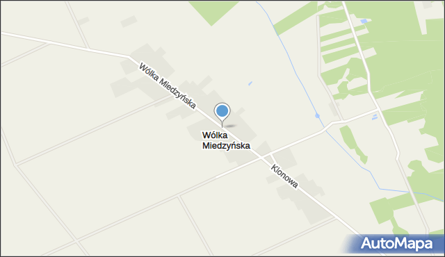 Wólka Miedzyńska, Wólka Miedzyńska, mapa Wólka Miedzyńska