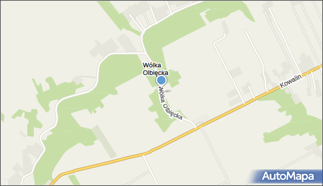 Wólka Olbięcka, Wólka Olbięcka, mapa Wólka Olbięcka